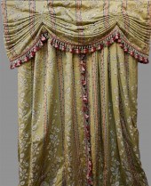 CUSTOM SCALAMANDRE SILK LAMPAS