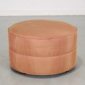 CUSTOM SILK UPHOLSTERED DRUM P
