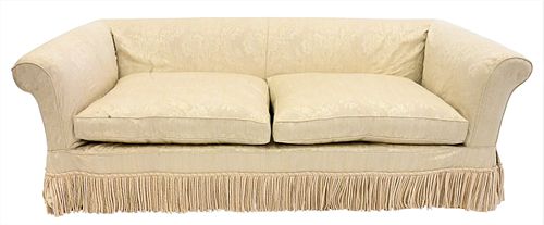 CUSTOM SILK UPHOLSTERED