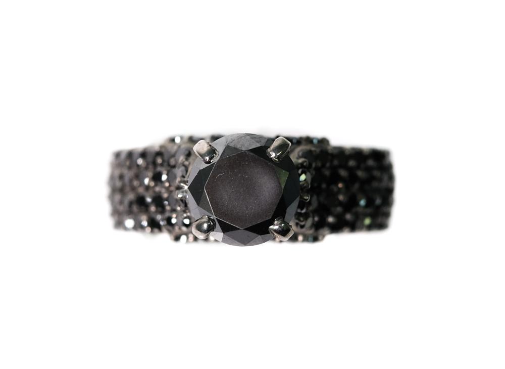 CUSTOM STERLING 2.52CT BLACK