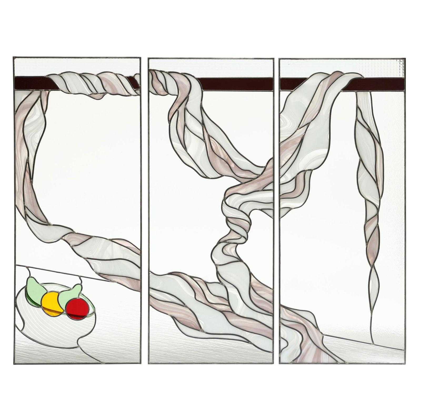 CUSTOM THREE PANEL STAINED GLASS