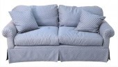 CUSTOM TWO CUSHION LOVESEAT, I
