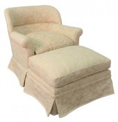 CUSTOM UPHOLSTERED CHAIR AND O