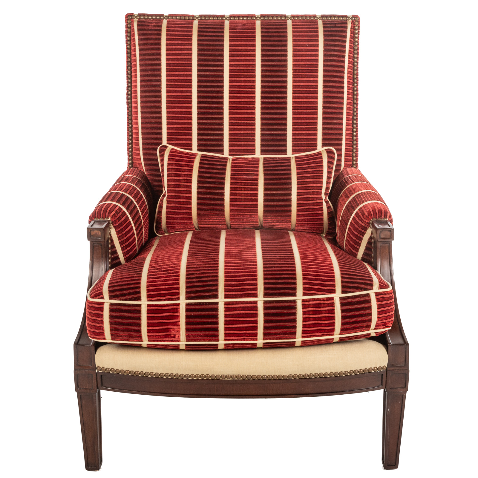 CUSTOM UPHOLSTERED WING CHAIR