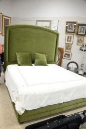 CUSTOM UPHOLSTERY COVERED KING