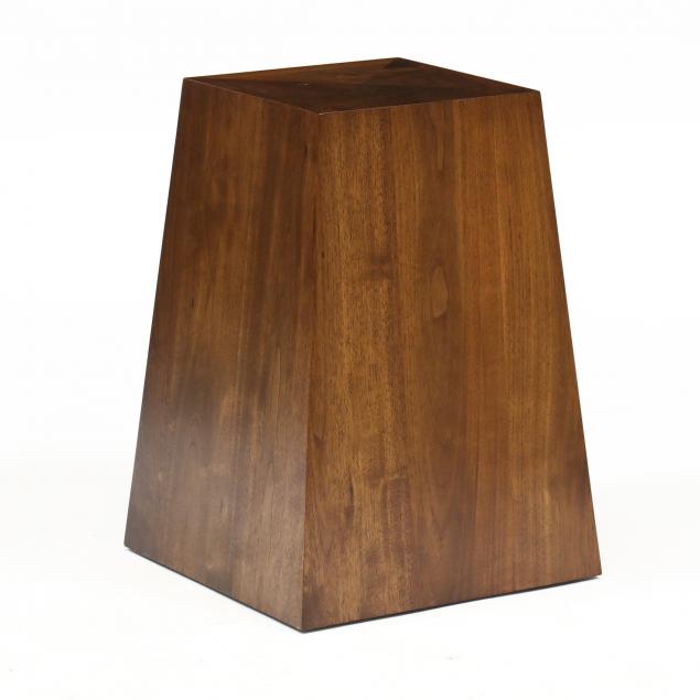CUSTOM WALNUT TAPERED PEDESTAL