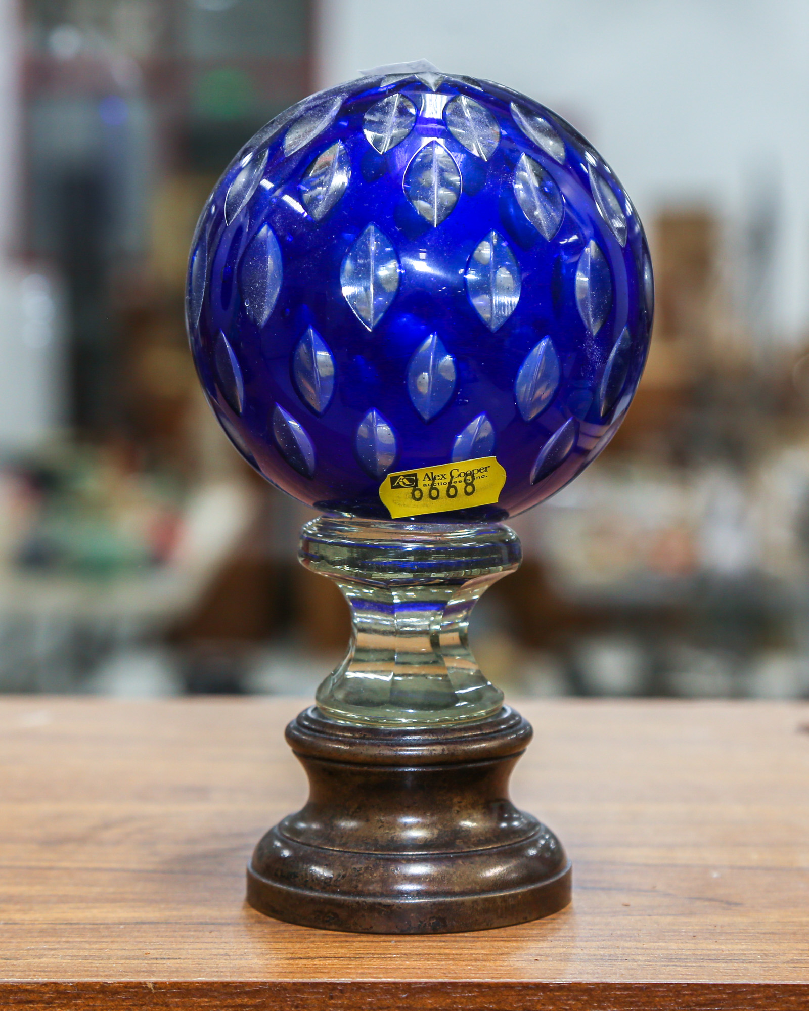 CUT CASED GLASS BANISTER OR NEWEL