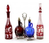 Cut-clear decanters and cruet