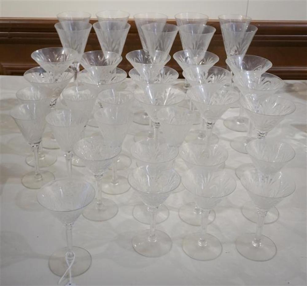CUT CRYSTAL 38-PIECE STEM TABLE