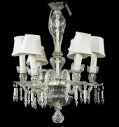 CUT CRYSTAL 6-ARM CHANDELIER V