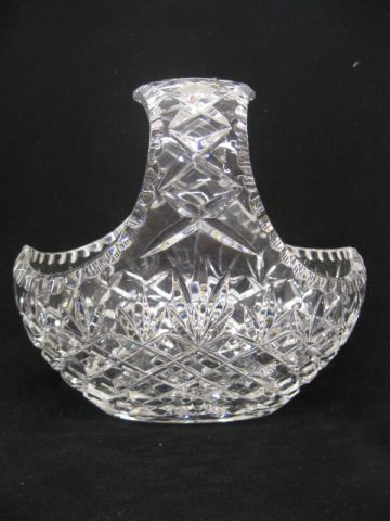 Cut Crystal Basket 7 1/2''
