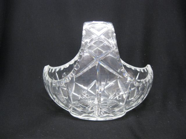 Cut Crystal Basket oval 7 1/2''