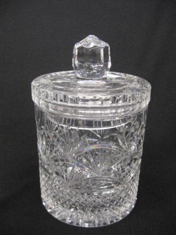 Cut Crystal Biscuit Jar 8''