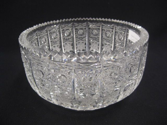 Cut Crystal Bowl frosted starbursts