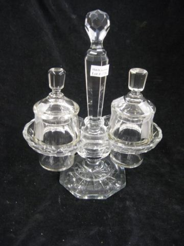 Cut Crystal Condiment Set holder