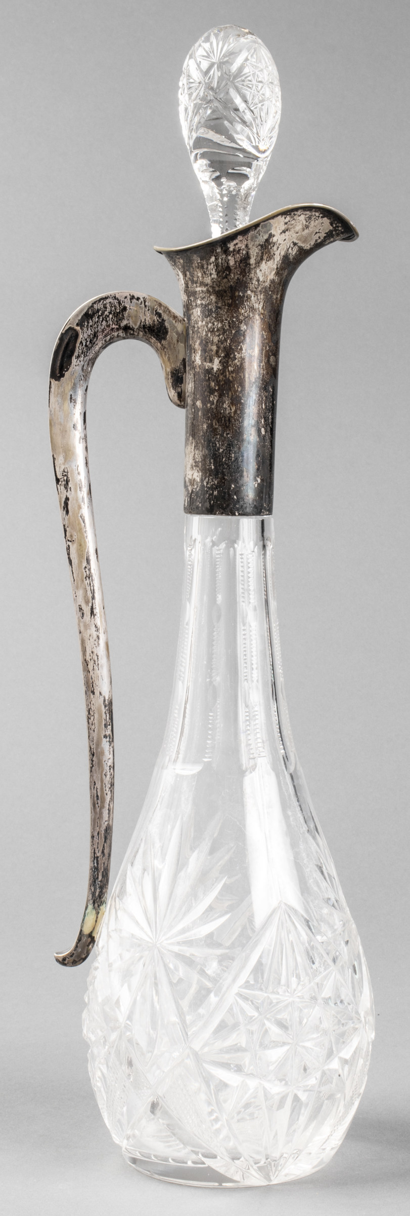 CUT CRYSTAL DECANTER WITH GERMAN