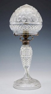 CUT CRYSTAL DOME TOP BOUDOIR L