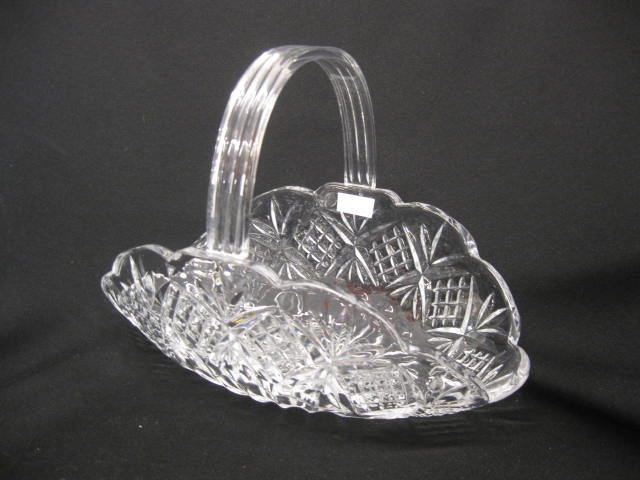 Cut Crystal Fruit Basket 9'' x 12''