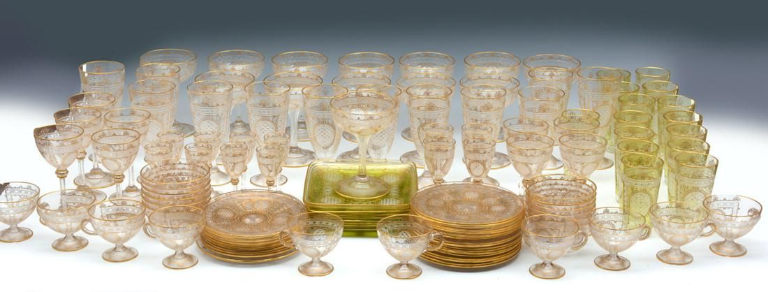 CUT CRYSTAL, GILDED & ENAMELED
