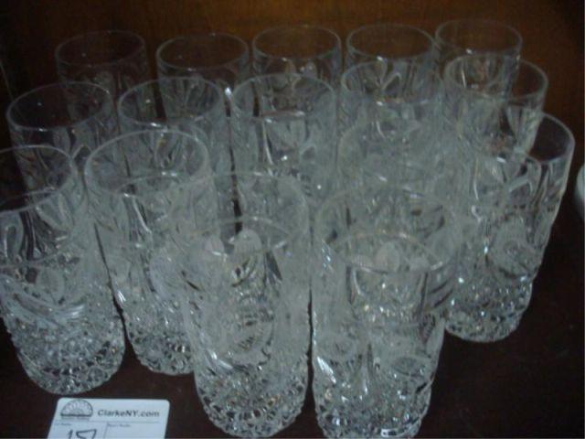 Cut Crystal. Lot of 15 Fine Cut