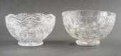 CUT CRYSTAL ORNAMENTAL BOWLS,