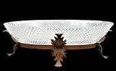 CUT CRYSTAL OVAL CENTER BOWLCu