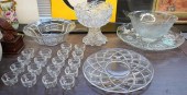 CUT CRYSTAL PUNCH BOWL ON STAN