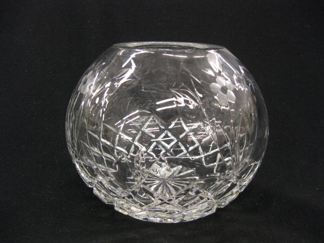 Cut Crystal Rose Bowl floral &