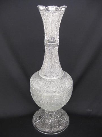 Cut Crystal Vase 30'' tall