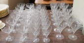 CUT GLASS 39-PIECE STEMWARE SE