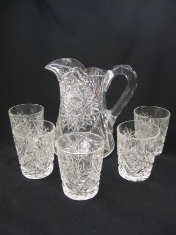 Cut Glass Beverage Set 8''