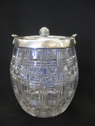 Cut Glass Biscuit Jar