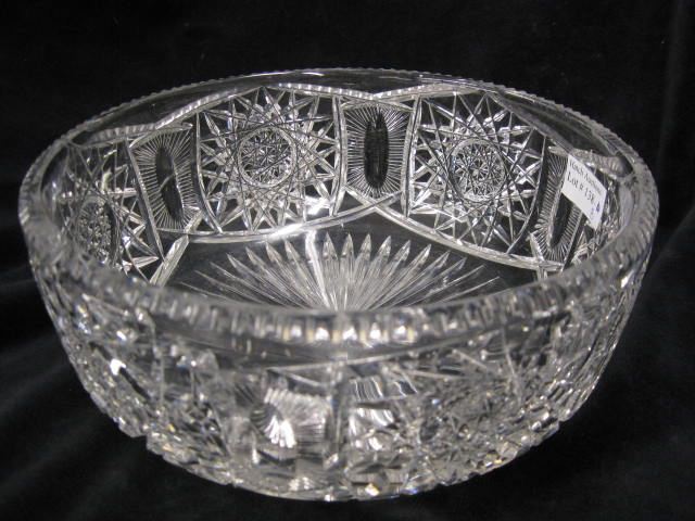 Cut Glass Bowl 8'' brilliant period