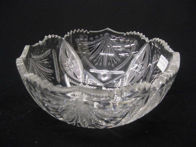 Cut Glass Bowl divided center