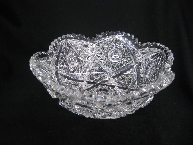 Cut Glass Bowl flora form central