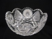 Cut Glass Bowl Hawkes feston 2