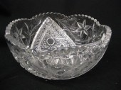 Cut Glass Bowl hobstars in a t
