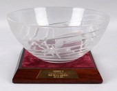 CUT GLASS BOWL PRESENTED BY TH