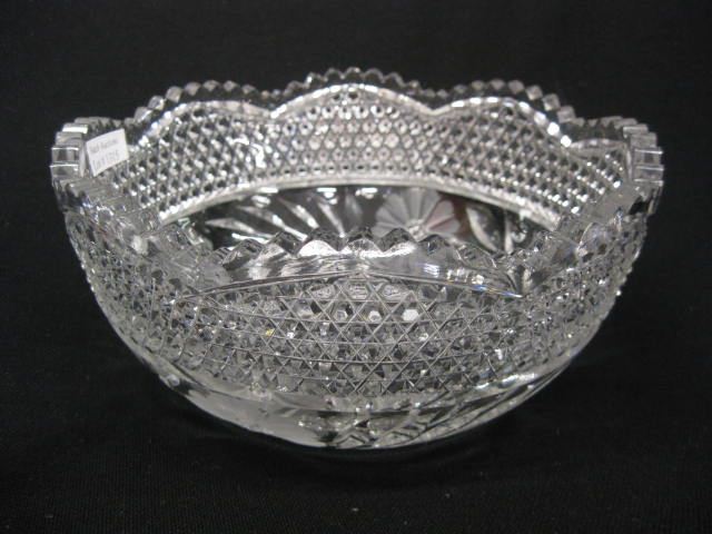 Cut Glass Bowl superb diamond &