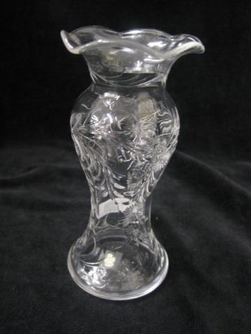 Cut Glass Bud Vase rock crystal