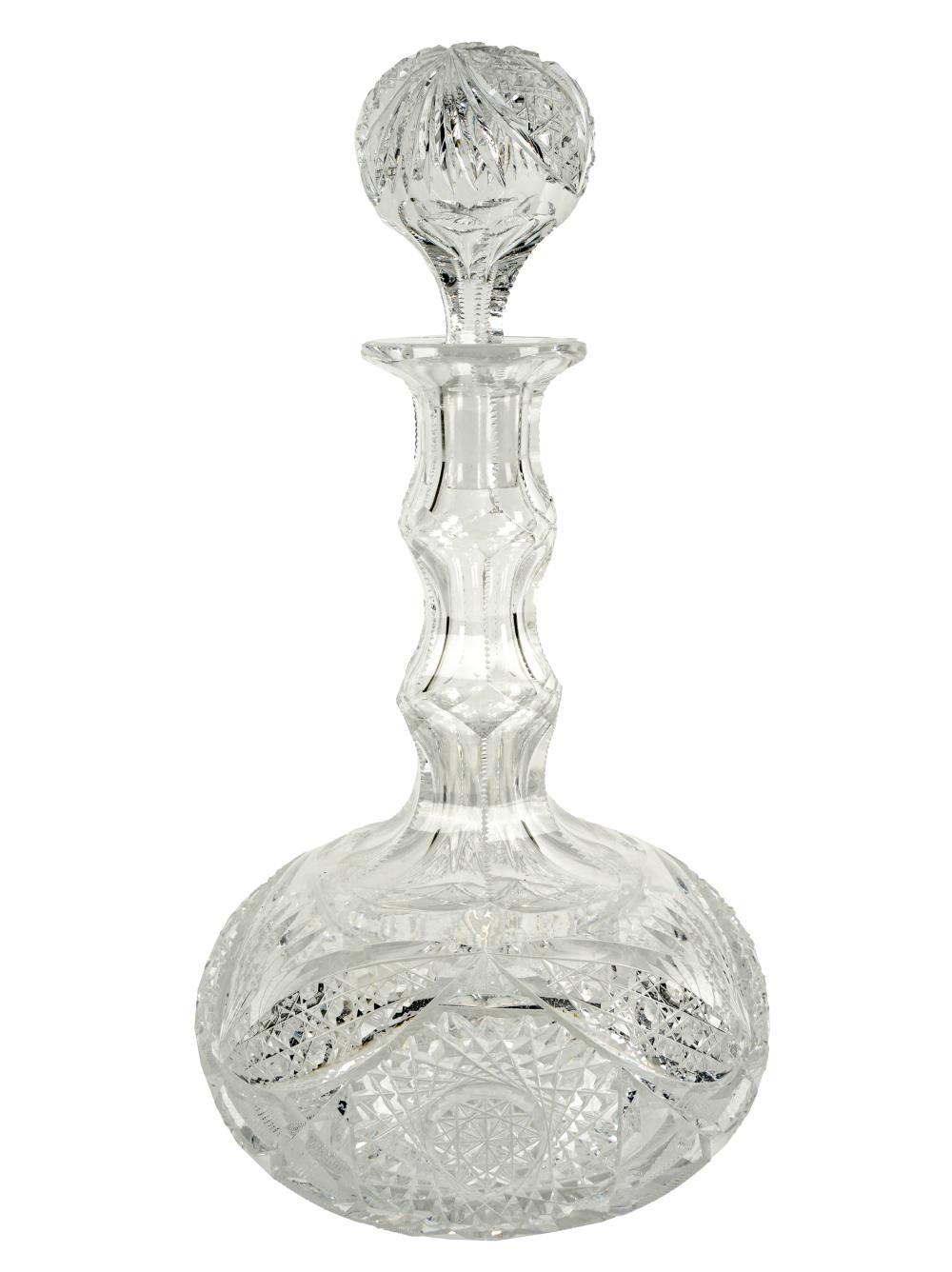 CUT-GLASS CARAFE WITH