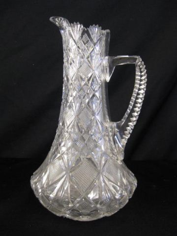 Cut Glass Champagne Pitcher