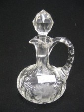 Cut Glass Creut floral 6'' tal