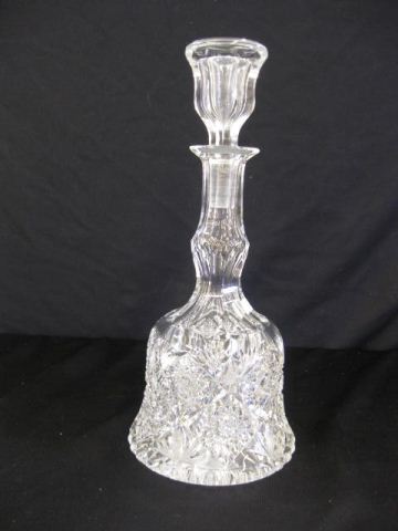 Cut Glass Decanter bell shape