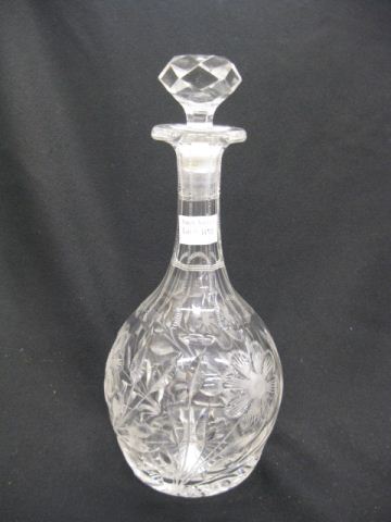 Cut Glass Decanter deep cut