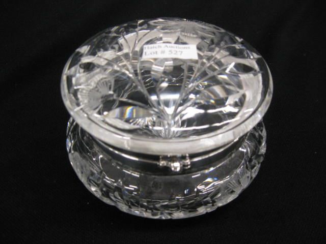 Cut Glass Dresser Box by Meriden