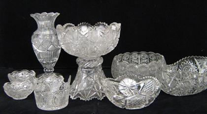 Cut glass group    Including