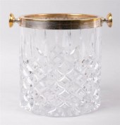CUT GLASS ICE BUCKET IN GINSBU