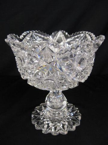 Cut Glass Large Fruit Compote