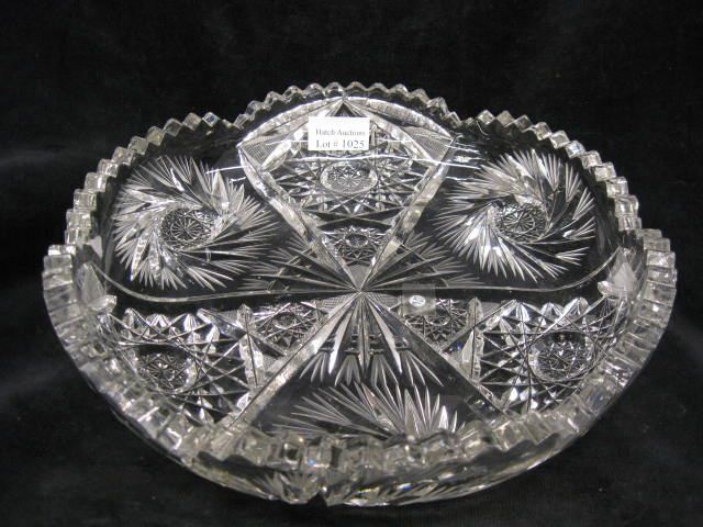 Cut Glass Low Bowl brilliant period